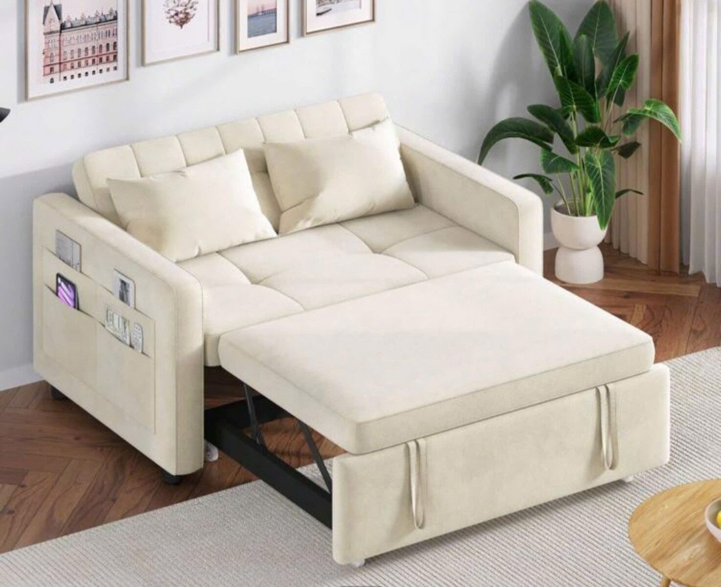 Sofa giường Merax kéo ngã thanh giường NN201