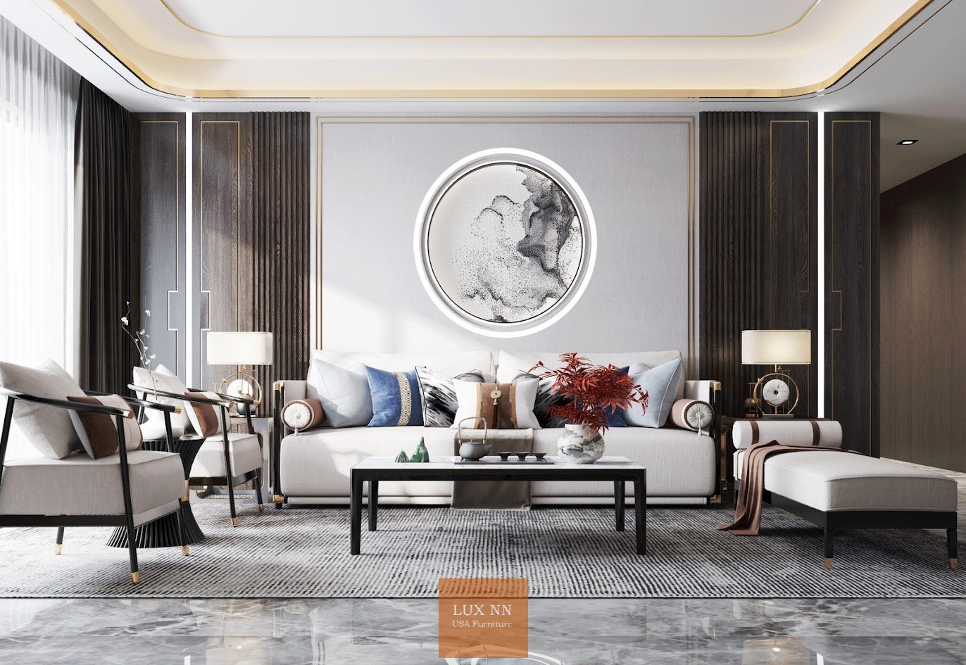 Ghế Sofa chữ I Tối Giản 1326 Lux