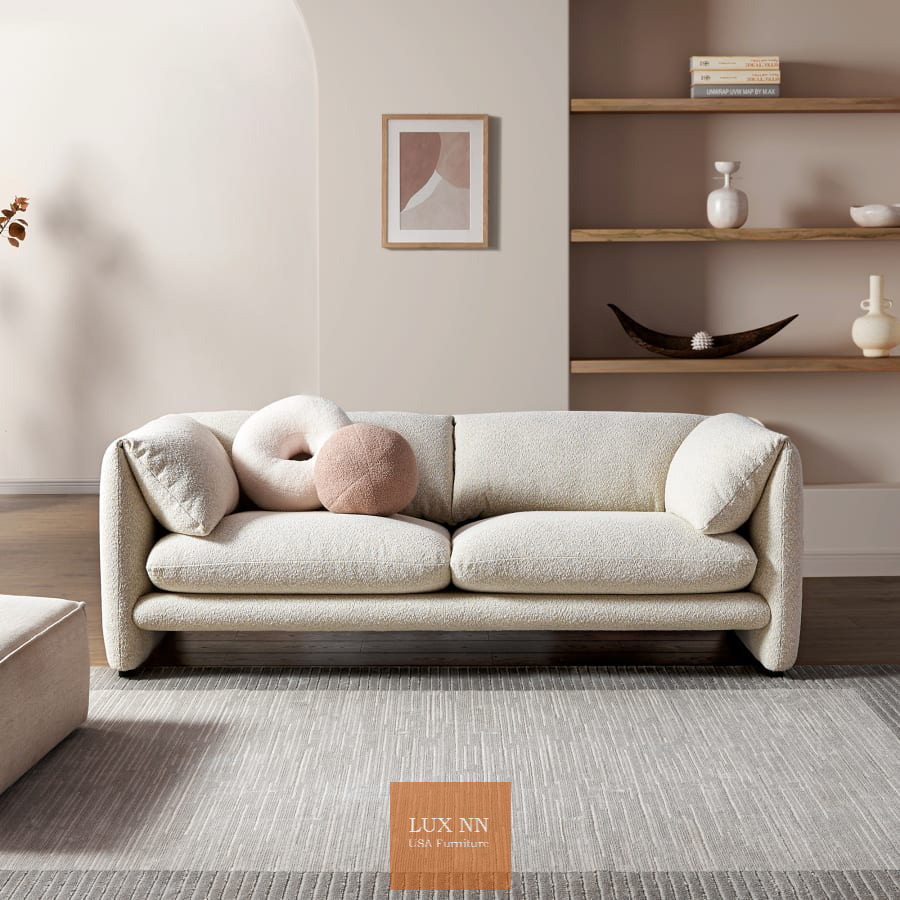 Ghế Sofa chữ I Mây Trắng Thanh Nhã 1346 Lux