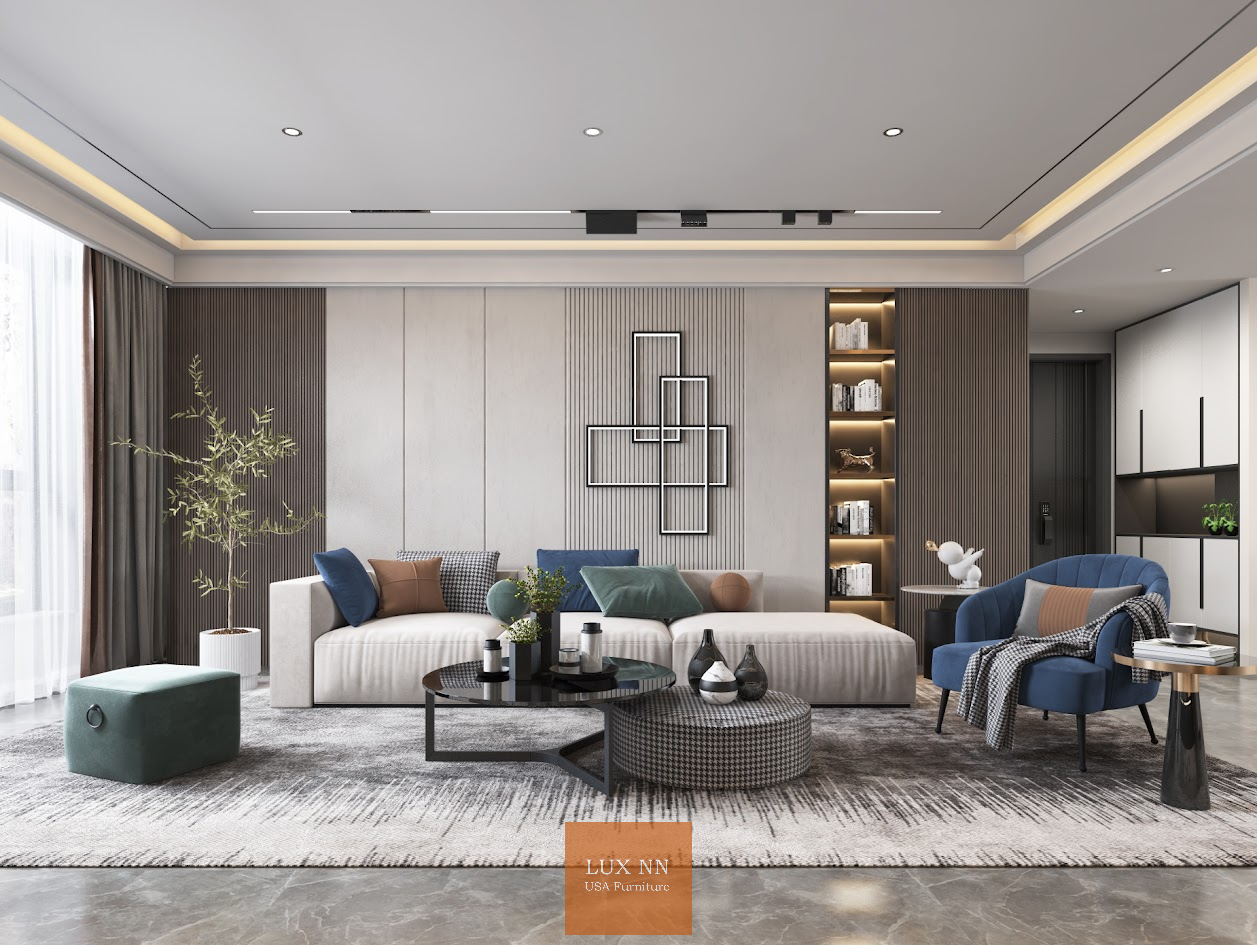 Ghế Sofa chữ I Scandinavian tối giản 1310 Lux
