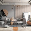 Ghế Sofa chữ I Nhung Quý Phái 1331 Lux