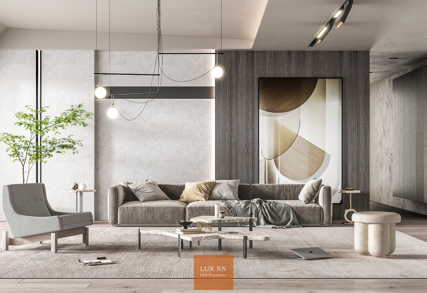 Ghế Sofa chữ I Earthy Harmony 1314 Lux