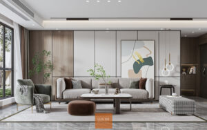 Ghế Sofa chữ I mềm mại, thoải mái 1304 Lux
