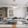 Ghế Sofa chữ I sang trọng, gọn gàng 1305 Lux