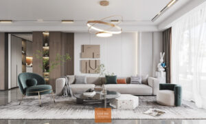 Ghế Sofa chữ I sang trọng, gọn gàng 1305 Lux