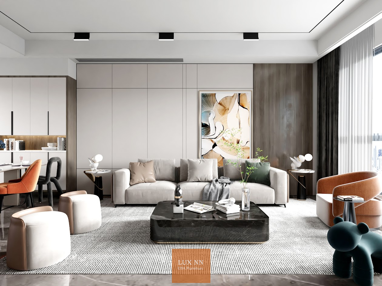 Ghế Sofa chữ I Horizon Compact 1317 Lux