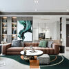 Ghế Sofa chữ I Nâu Thanh Lịch Phong Cách Thành Thị 1338 Lux