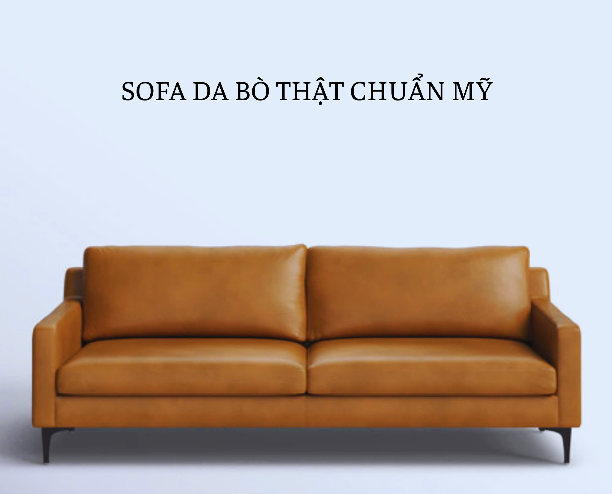 Sofa băng dài da bò thật