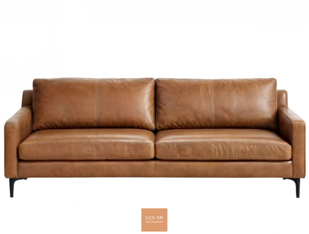 Sofa băng dài da bò thật 1052 Lux