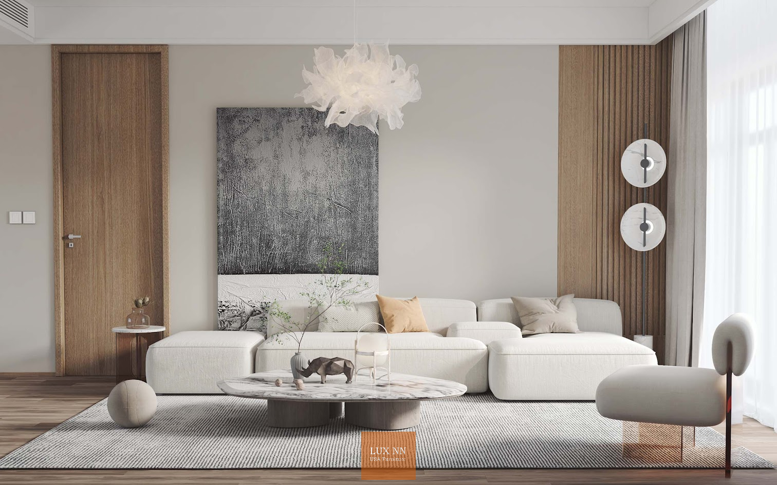 Sofa chữ L Wabi Sabi 2034 Lux