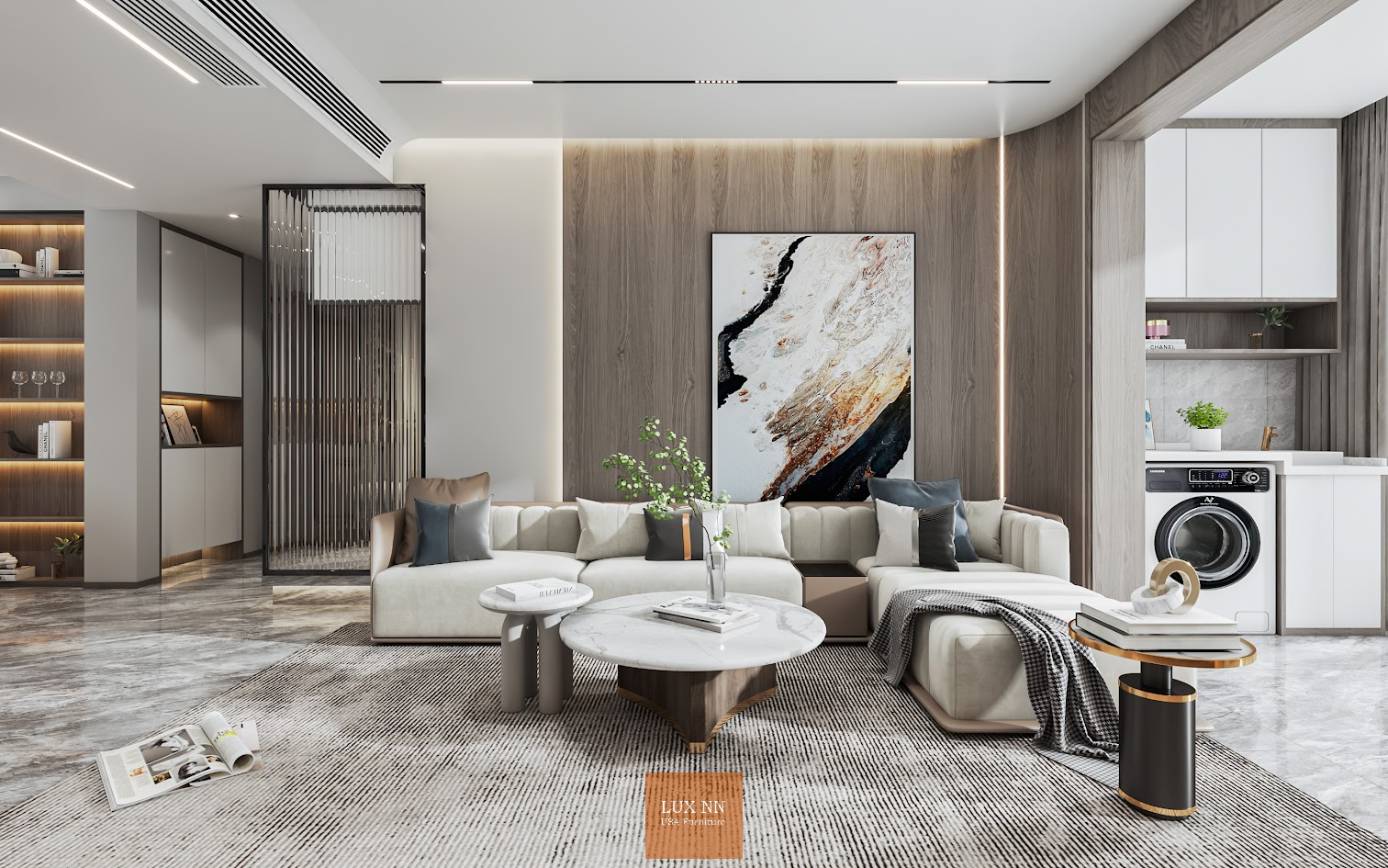 Sofa chữ L Wabi Sabi 2042 Lux