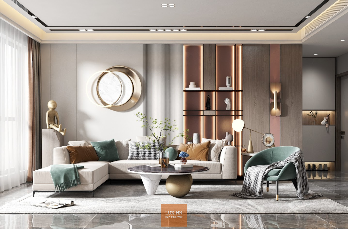 Sofa chữ L basic 1007 Lux