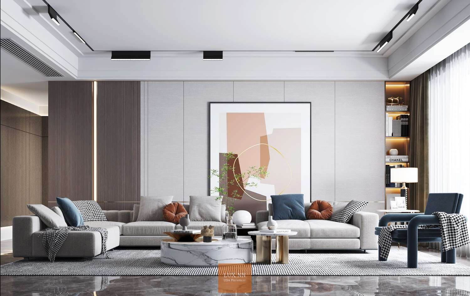 Sofa chữ L basic 1015 Lux