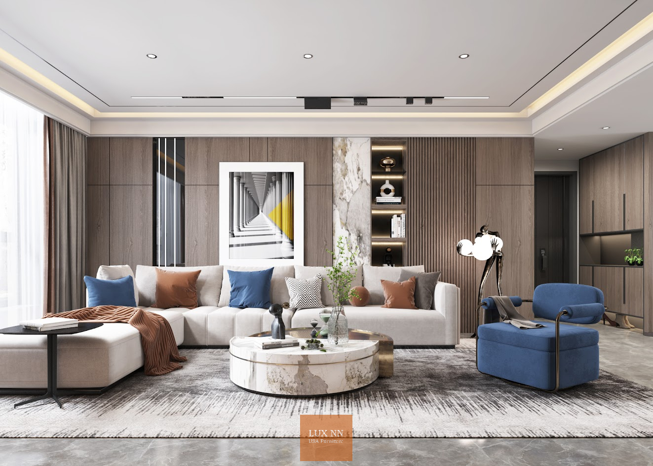 Sofa chữ L basic 1019 Lux