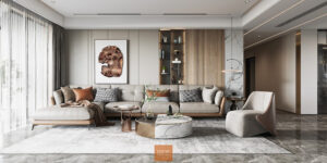 Sofa chữ L basic hiện đại 2039 Lux