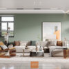 Sofa chữ L basic liền bàn trà 1020 Lux