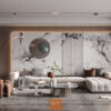 Sofa chữ L di chuyển có tab tay 1012 Lux