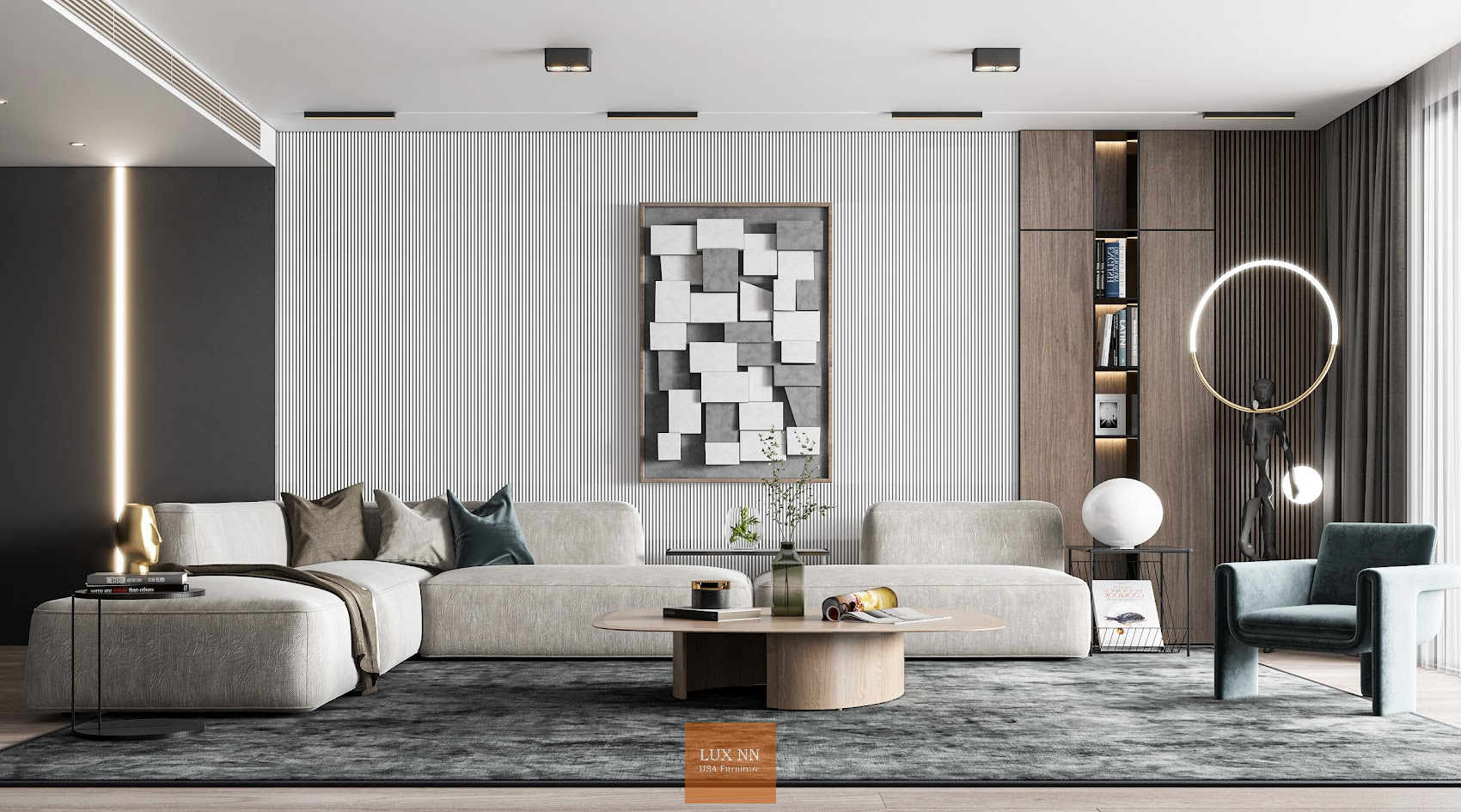 Sofa chữ L di động 2032 Lux