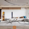 Sofa chữ L góc xéo đơn giản 1009 Lux