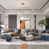 Sofa chữ L nhấn múi dài 1017 Lux