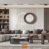Sofa chữ L nhấn múi dọc 2046 Lux