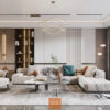 Sofa chữ L nhấn múi vuông 2031 Lux
