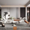 Sofa chữ L nhấn múi vuông 2043 Lux
