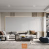 Sofa chữ L nối bàn trà 1010 Lux