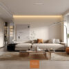 Ghế Sofa chữ I dạng vuông, phồng 1301 Lux