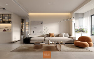 Ghế Sofa chữ I dạng vuông, phồng 1301 Lux