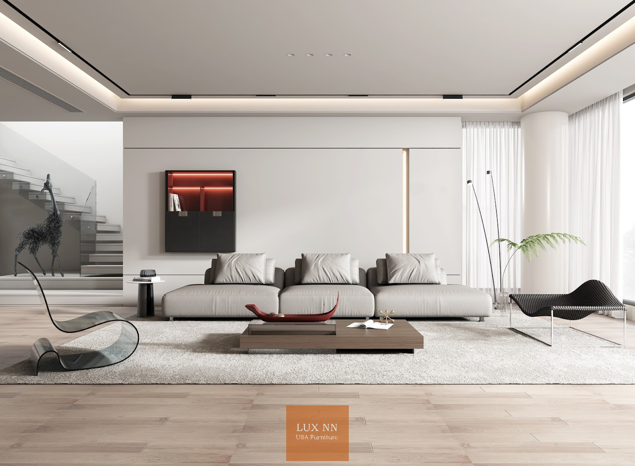 Ghế Sofa chữ I Phong Cách Tối Giản Zen-Lux 1343 Lux